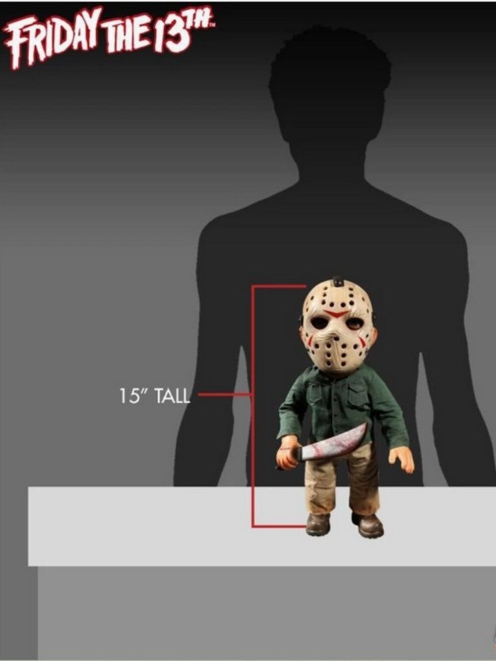 Mezco Friday the 13th Jason Voorhees 15" Mega Scale Doll Figure w/ Sound In Box - Picture 9 of 9